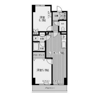 東京都中野区江原町２丁目 賃貸マンション 2LDK