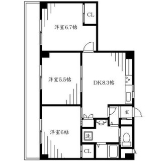 東京都練馬区豊玉北４丁目 賃貸マンション 3DK