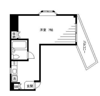 東京都中野区江原町１丁目 賃貸マンション 1R