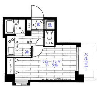 東京都練馬区豊玉上２丁目 賃貸マンション 1K